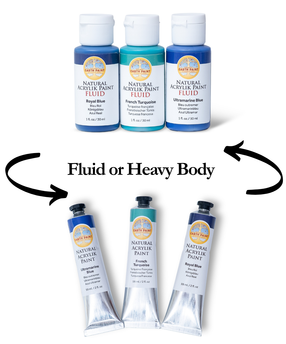 Blues Acrylik Paint Set - Fluid or Heavy Body