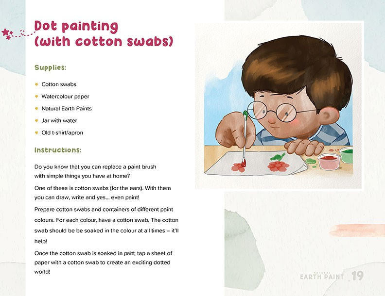 Sample page of the Art Activities E-Book