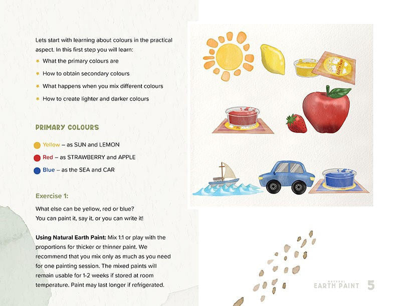 Sample page of the Art Activities E-Book