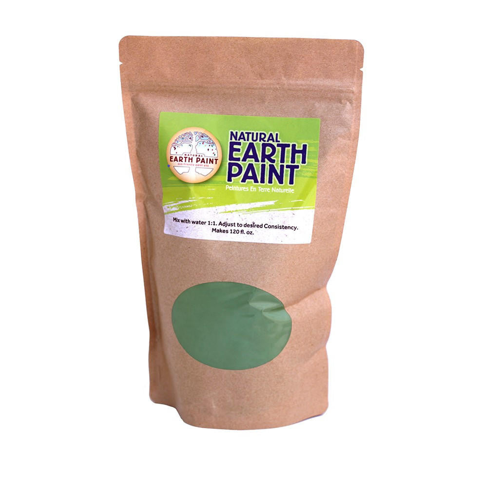 One quart bag of green Natural Earth Paint