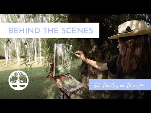 Mixing Natural Earth Oil Paints En Plein Air | Natural Earth Paint