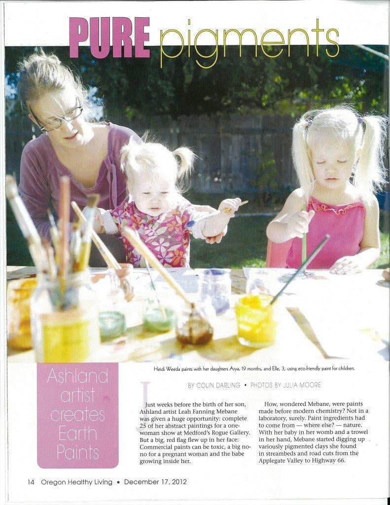 Natural Earth Paint Featured in Oregon Healthy Living Magazine!