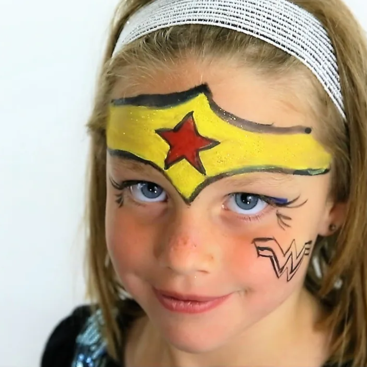 Natural Face Paints Featured on Romper! Wonder Woman Face Paint