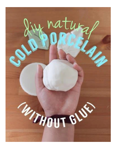 DIY Natural Cold Porcelain Clay (Without Glue!)