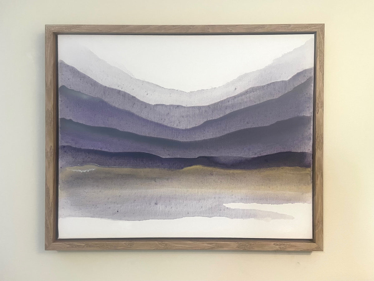 Painting Mountain Ridges Using Fluid Techniques