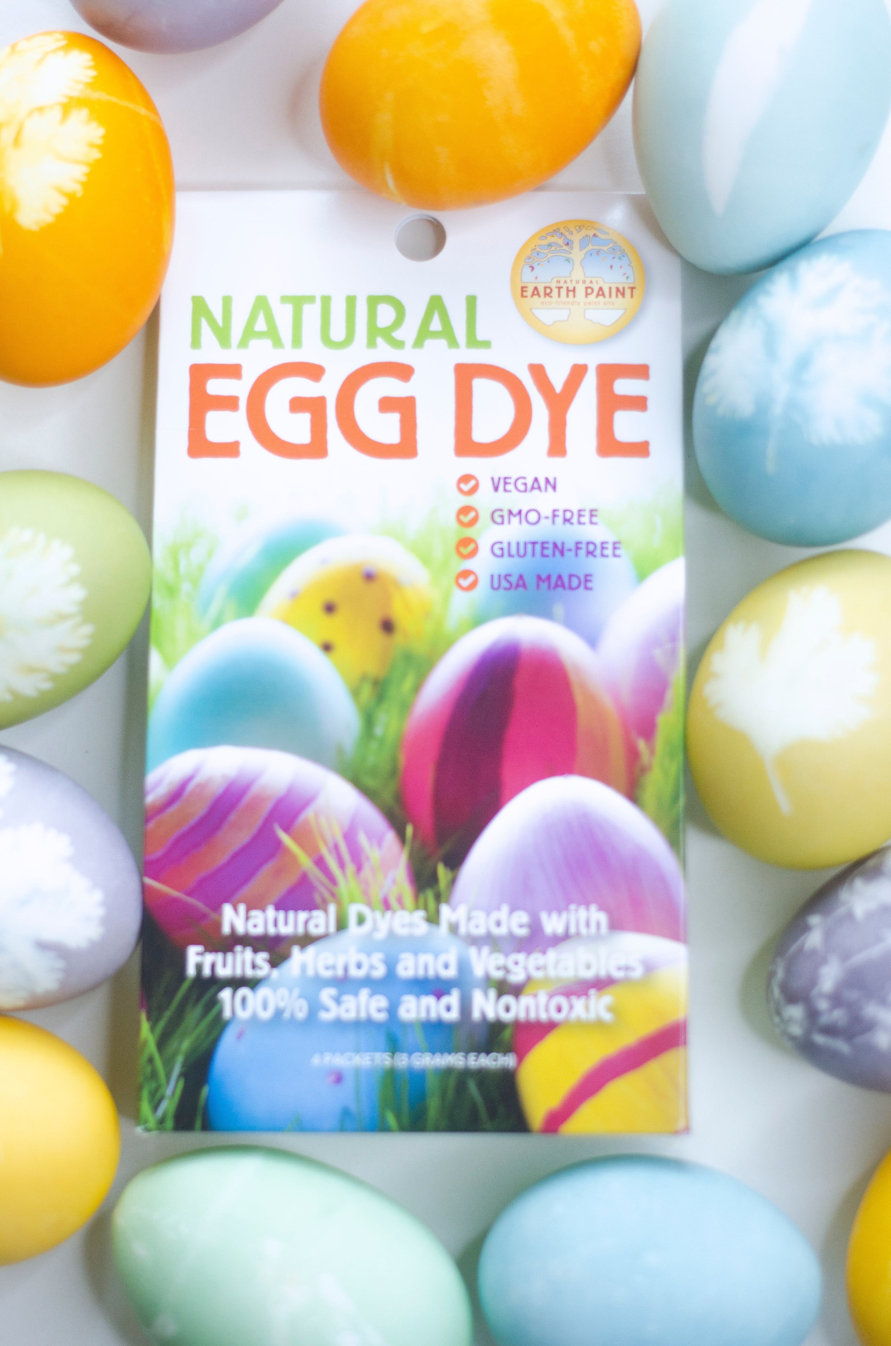Botanical Print Easter Eggs with Natural Egg Dye