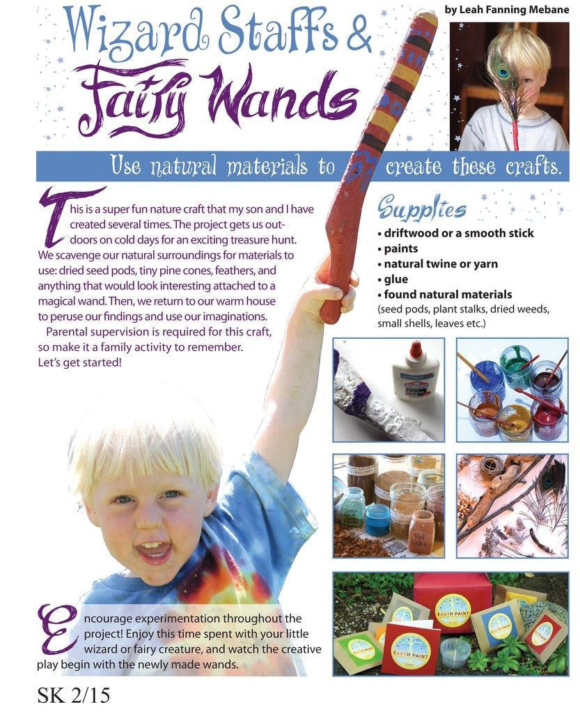 Making Wizard Staffs & Fairy Wands with Natural Earth Paint