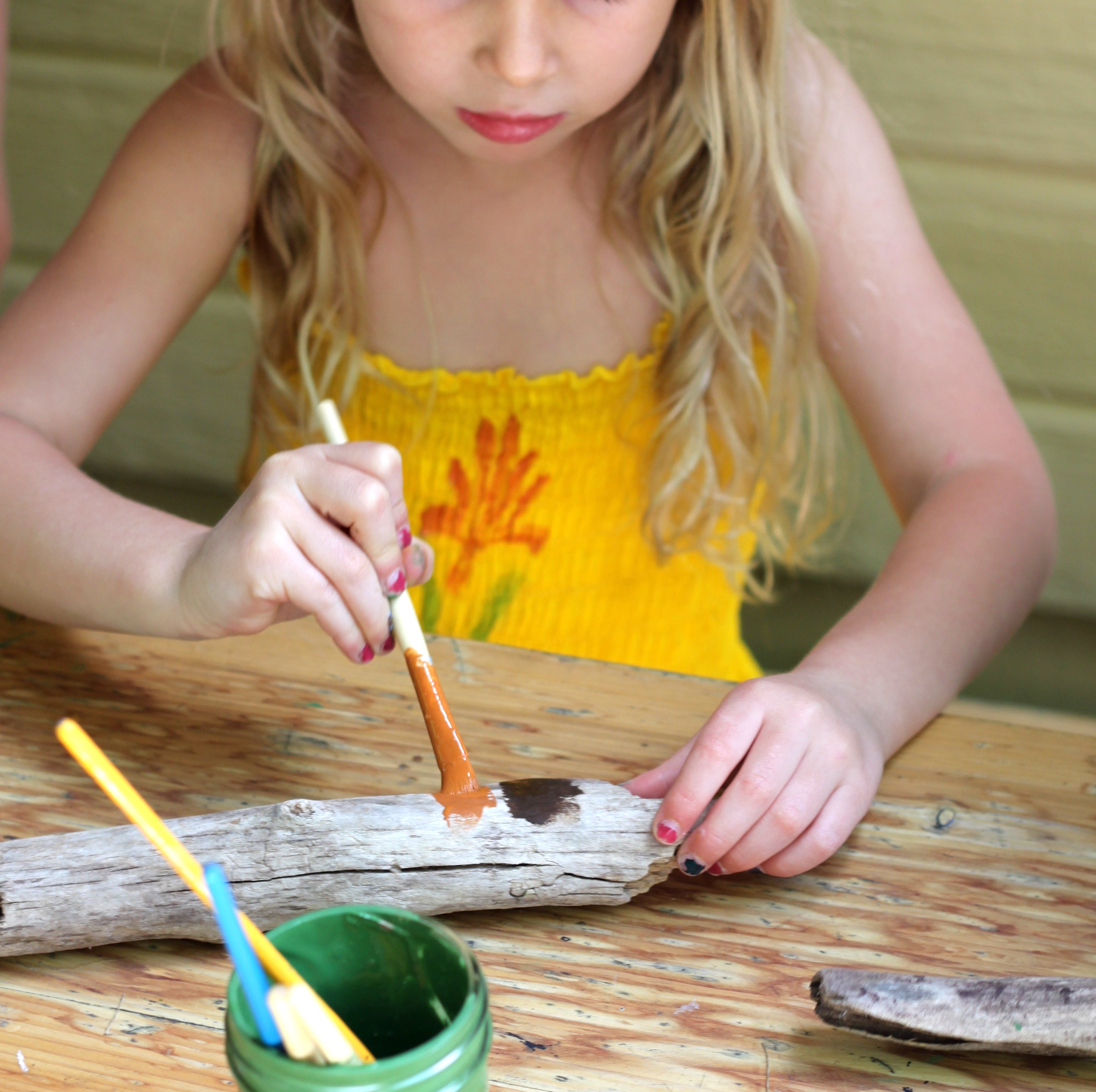 Endless Summer Nature Crafts with Natural Earth Paint