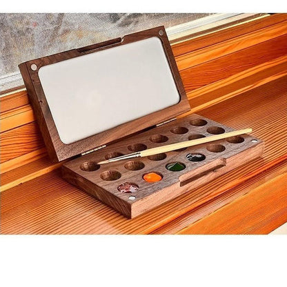 Wooden Watercolor Palette-Fine Art Supplies Products-Natural Earth Paint