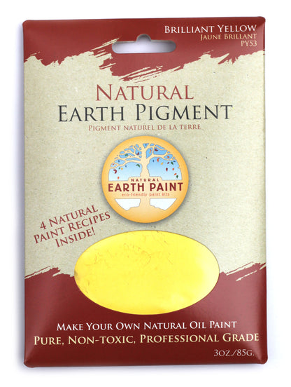 Earth &amp; Mineral Pigment 3 oz pack - Brilliant Yellow