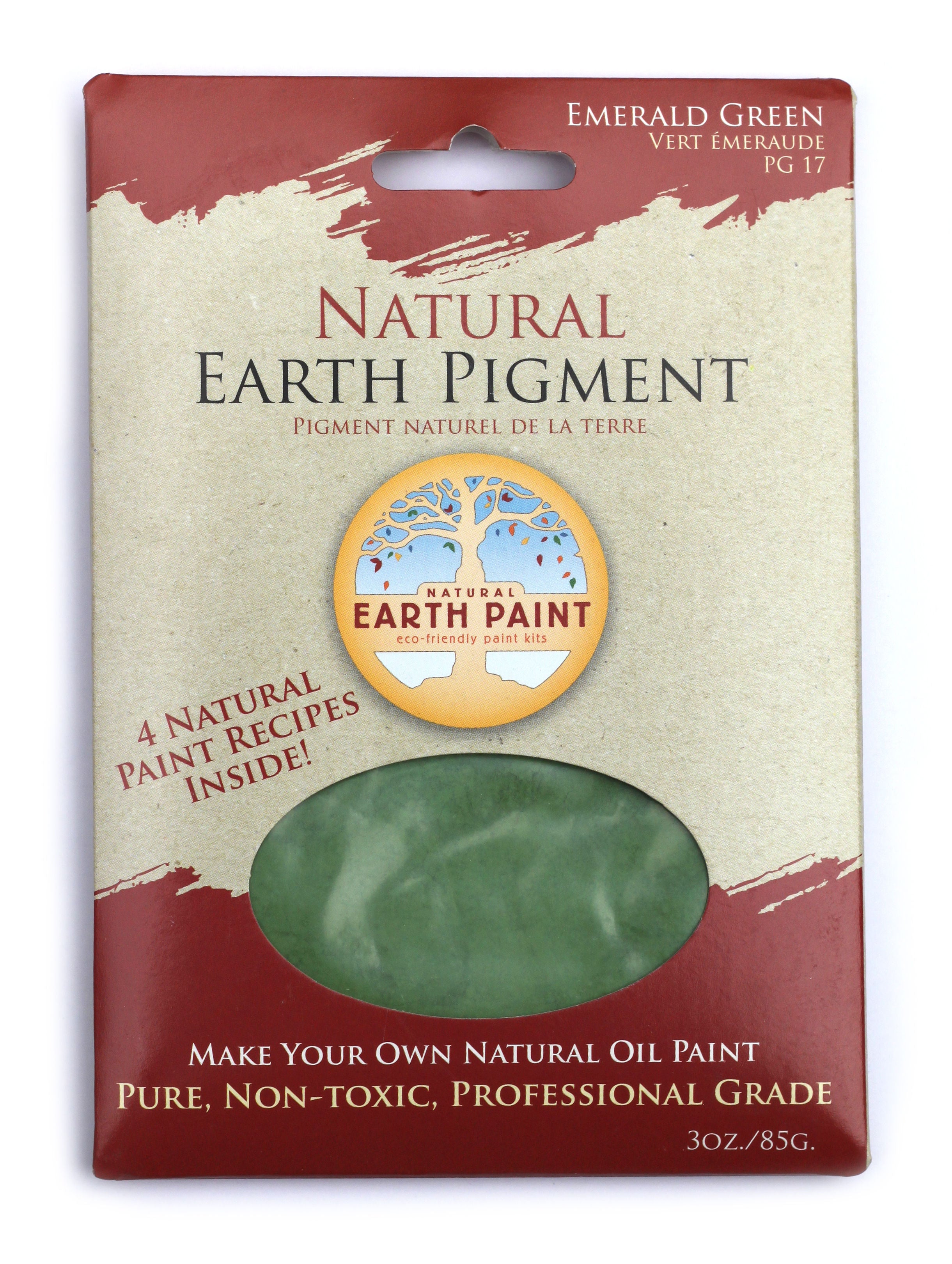 Earth &amp; Mineral Pigment 3 oz pack - Emerald Green