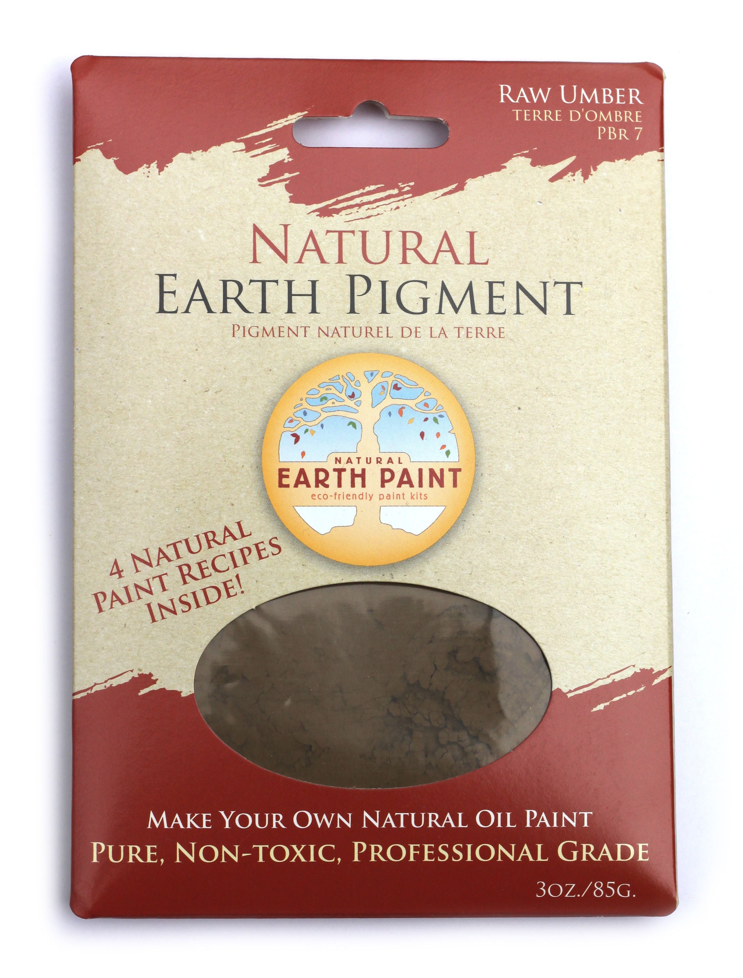 Earth &amp; Mineral Pigment 3 oz pack - Raw Umber