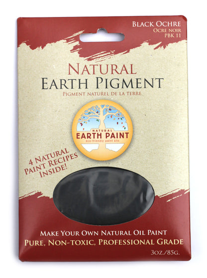 Earth &amp; Mineral Pigment 3 oz pack - Black Ochre