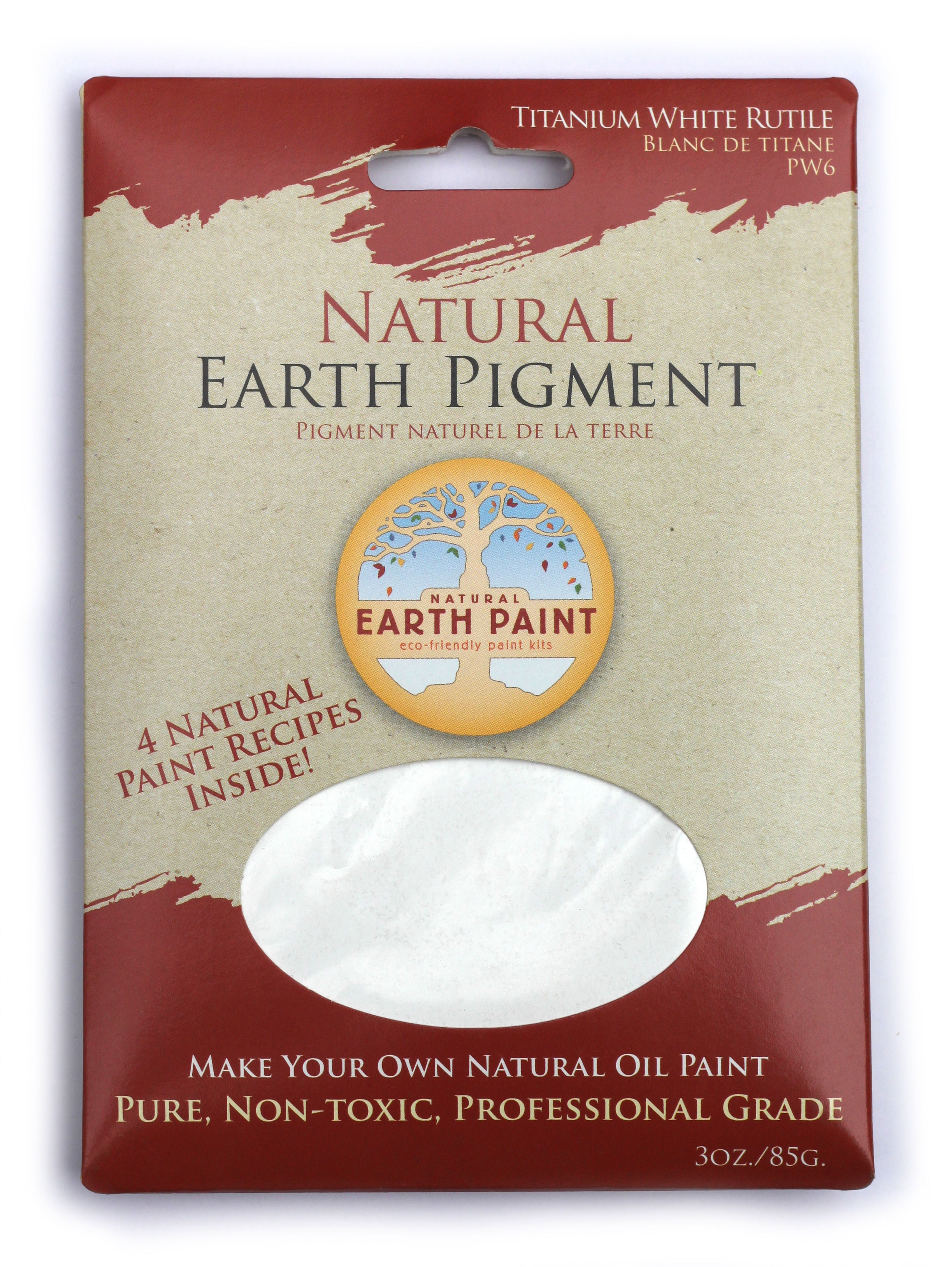 Earth &amp; Mineral Pigment 3 oz pack - Titanium White Rutile