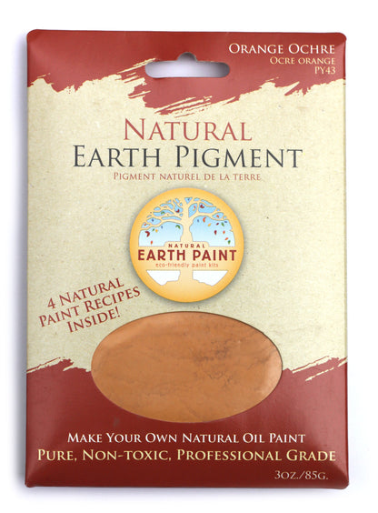 Earth &amp; Mineral Pigment 3 oz pack - Orange Ochre