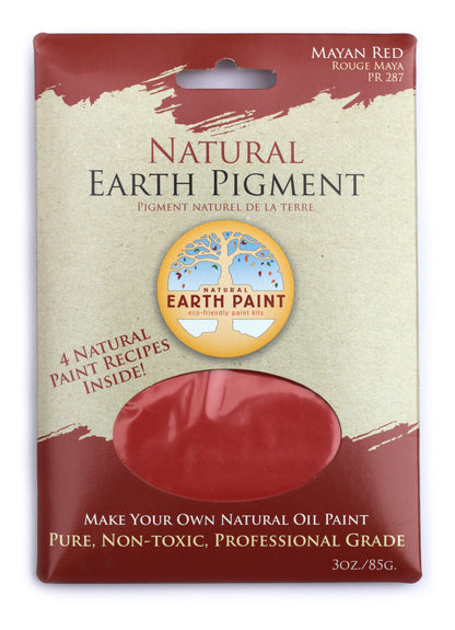 Earth &amp; Mineral Pigment 3 oz pack - Mayan Red