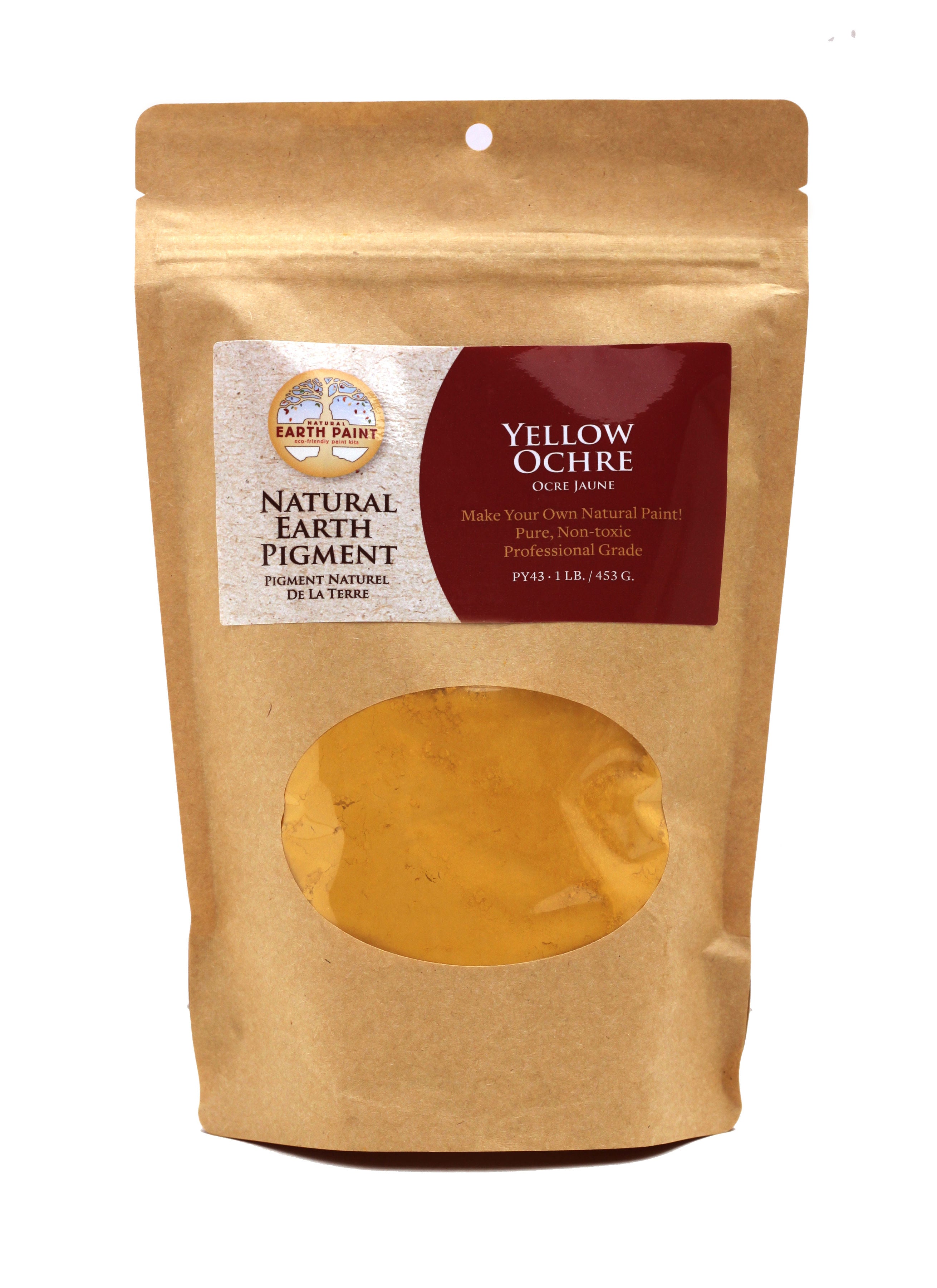 Earth &amp; Mineral Pigment 1 lb pack - Yellow Ochre
