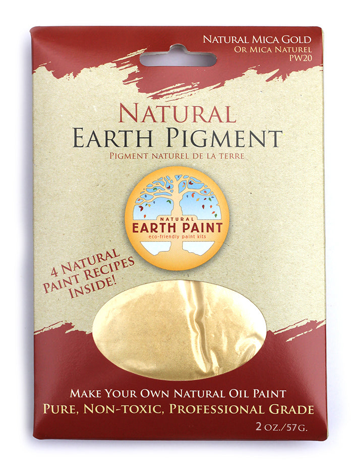 Earth &amp; Mineral Pigment 3 oz pack - Natural Mica Gold