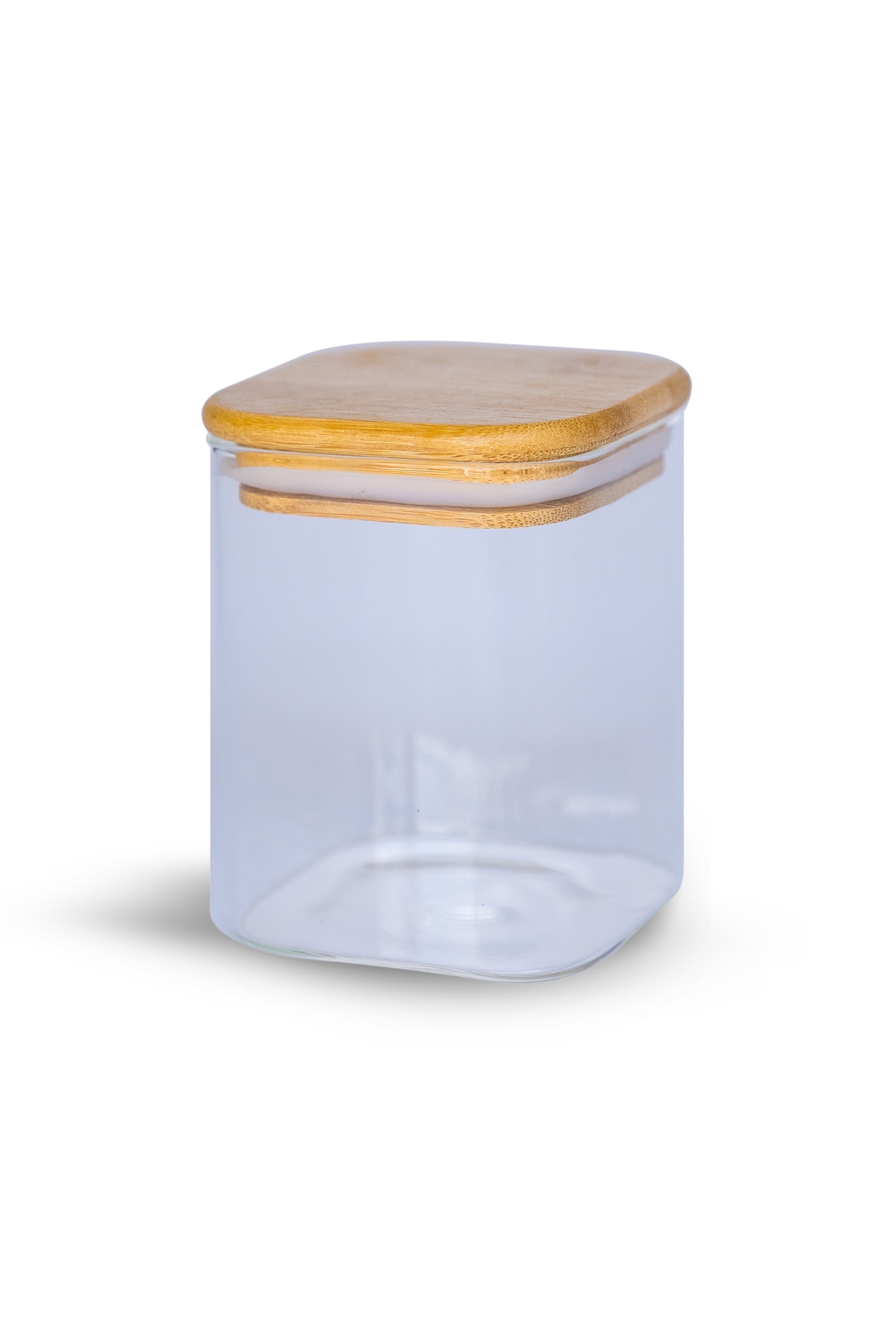 Glass Pigment Storage Jars with Bamboo Lid