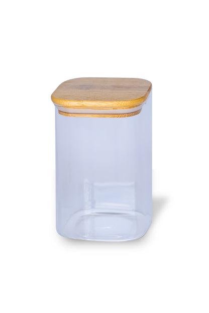 Glass Pigment Storage Jars with Bamboo Lid