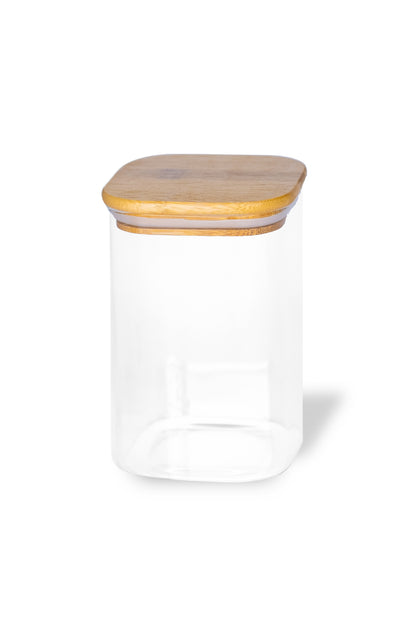 Glass Pigment Storage Jars with Bamboo Lid