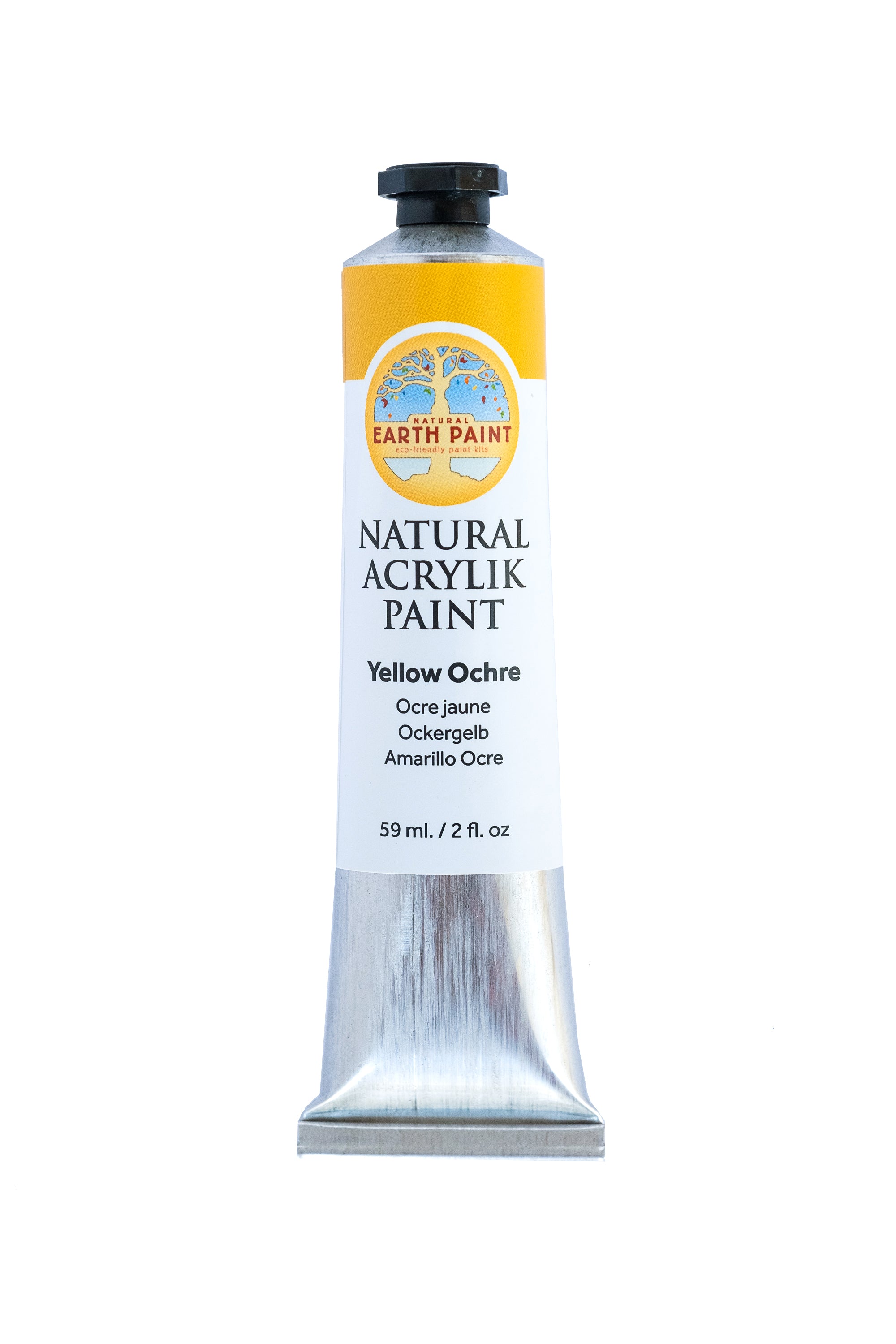 Natural Acrylik Paint™ - Individual Tubes-acrylic, acrylic paint, art, arts and craft, colors from the earth, earth colors, earth paint, earth pigments, eco art supplies, Eco Artist Paints, eco friendly paints, eco-friendly art supplies, eco-friendly paint, Fine Art Supplies Products, natural acrylic, natural artist paints, natural earth colors, natural paint, natural paints, non-toxic paint, nontoxic artist paints, nontoxic artist supplies, nontoxic paints, paint, sustainable art supplies-Yellow Ochre-Natu