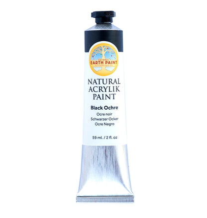 Natural Acrylik Paint™ - Individual Tubes-acrylic, acrylic paint, art, arts and craft, colors from the earth, earth colors, earth paint, earth pigments, eco art supplies, Eco Artist Paints, eco friendly paints, eco-friendly art supplies, eco-friendly paint, Fine Art Supplies Products, natural acrylic, natural artist paints, natural earth colors, natural paint, natural paints, non-toxic paint, nontoxic artist paints, nontoxic artist supplies, nontoxic paints, paint, sustainable art supplies-Black Ochre-Natur