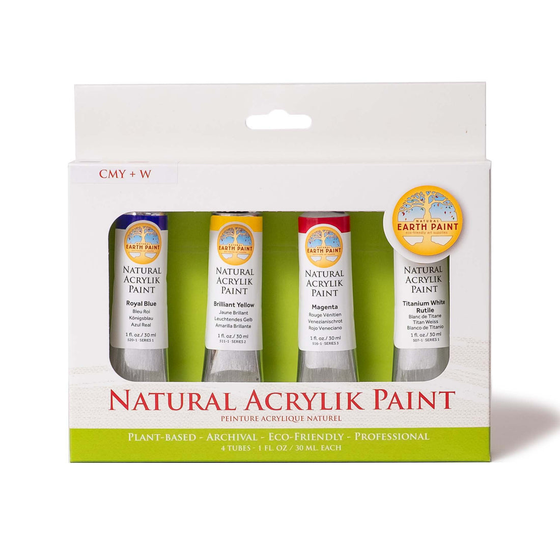 NEW! Natural Acrylik Paint - 4 Color Box Sets