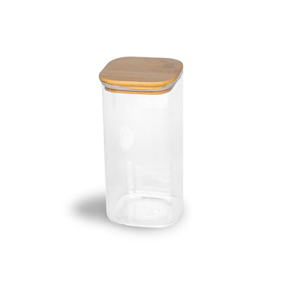 Glass Pigment Storage Jars with Bamboo Lid