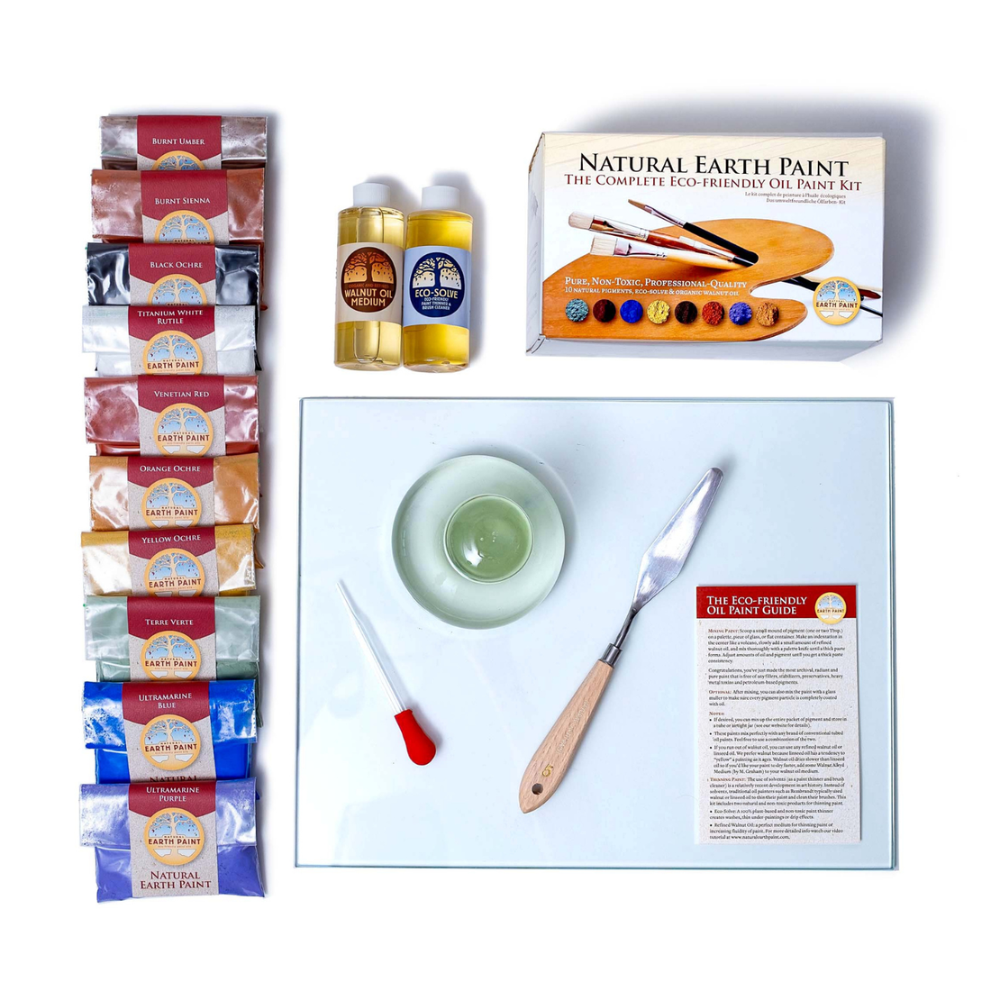 Deluxe Natural Oil Paint Mixing Set