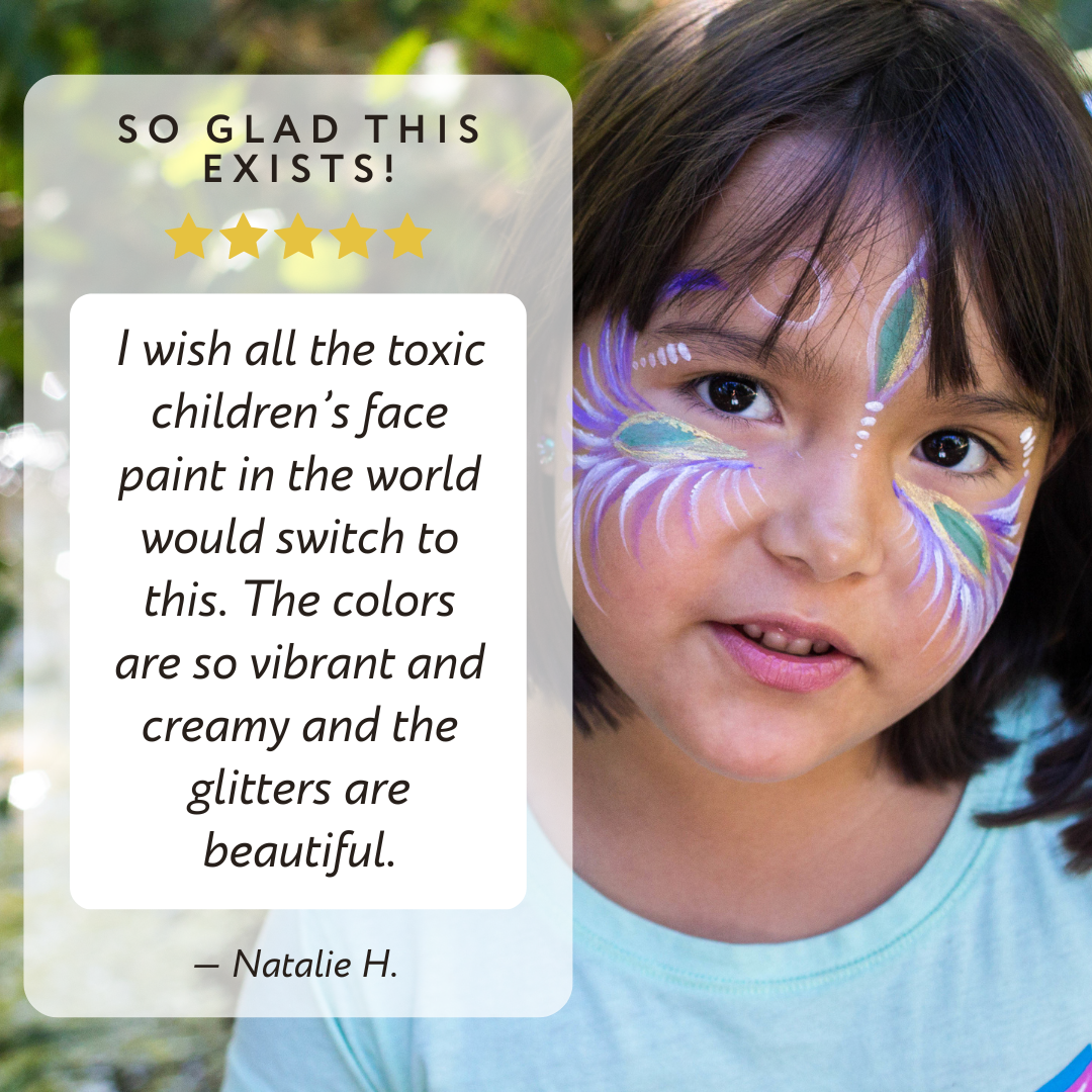 Deluxe Natural Face Paint &amp; Eco Gltter Set