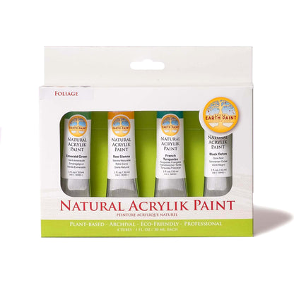 NEW! Natural Acrylik Paint - 4 Color Box Sets