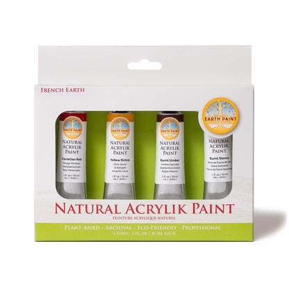 NEW! Natural Acrylik Paint - 4 Color Box Sets