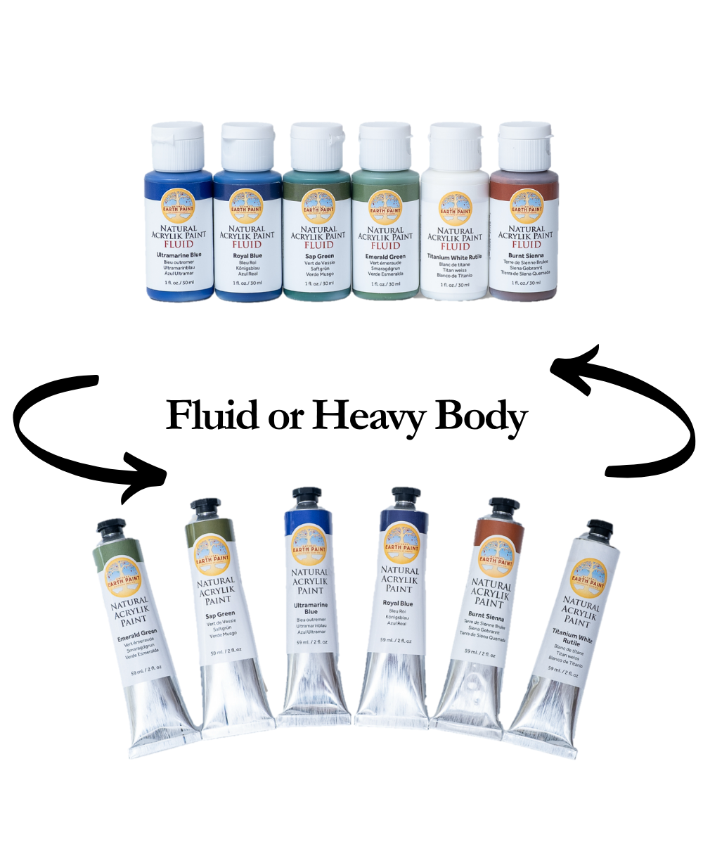 Landscape Colors Acrylik Paint Set - Fluid or Heavy Body