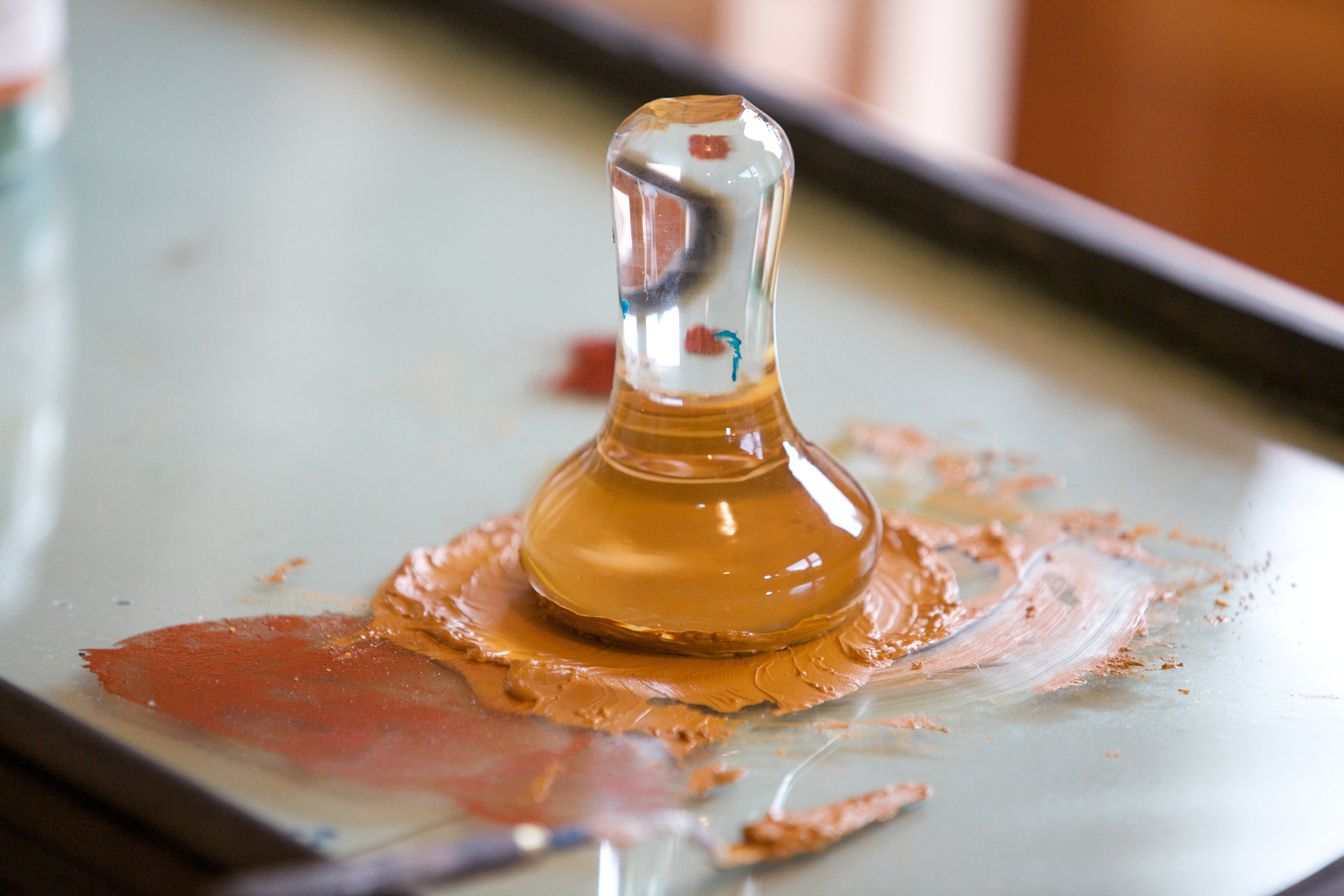 Muller In Vetro Per Pigmenti - Pestello 7.5cm Per Vernici Fatte In Casa - Foto 9