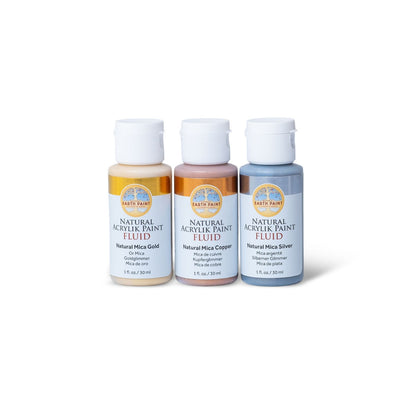 Natural Mica Acrylik Paint Set - Fluid or Heavy Body