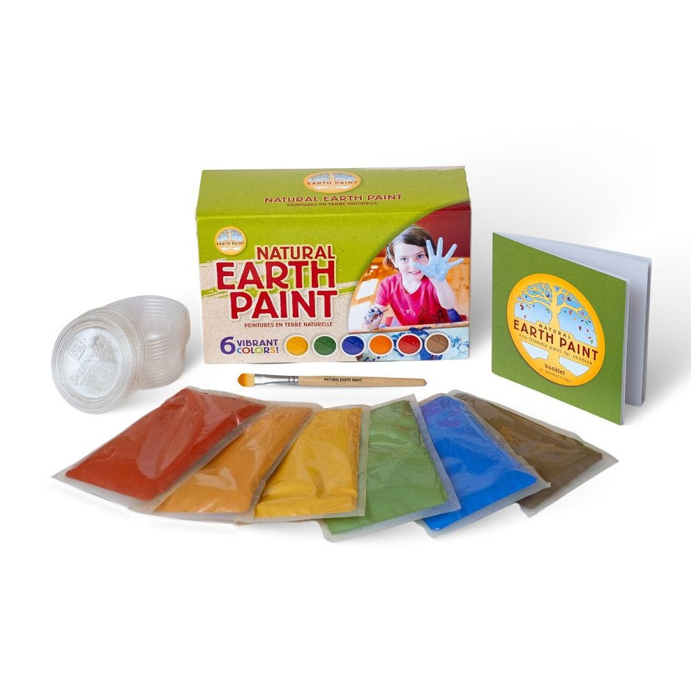 natural earth paint package with paint packages brush book and cups