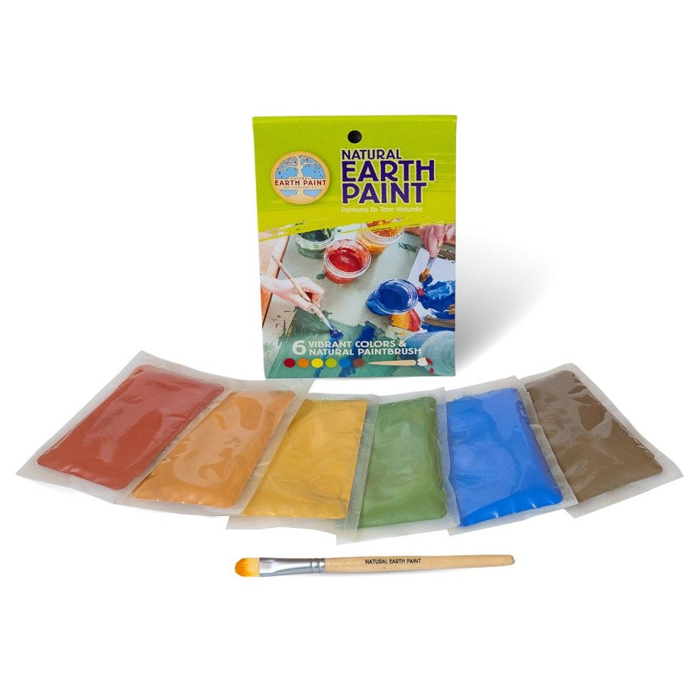 Contents of the Petite Natural Earth Paint Kit