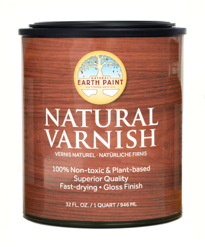 Natural Varnish-artist varnish, Fine Art Supplies Products, natural varnish, Products26, sealant, sealer, varnish, waterproof, wood sealant, wood varnish, wood working-Natural Varnish 32 oz $49.95-Natural Earth Paint