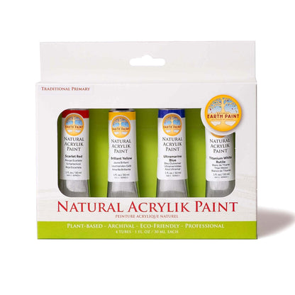 NEW! Natural Acrylik Paint - 4 Color Box Sets