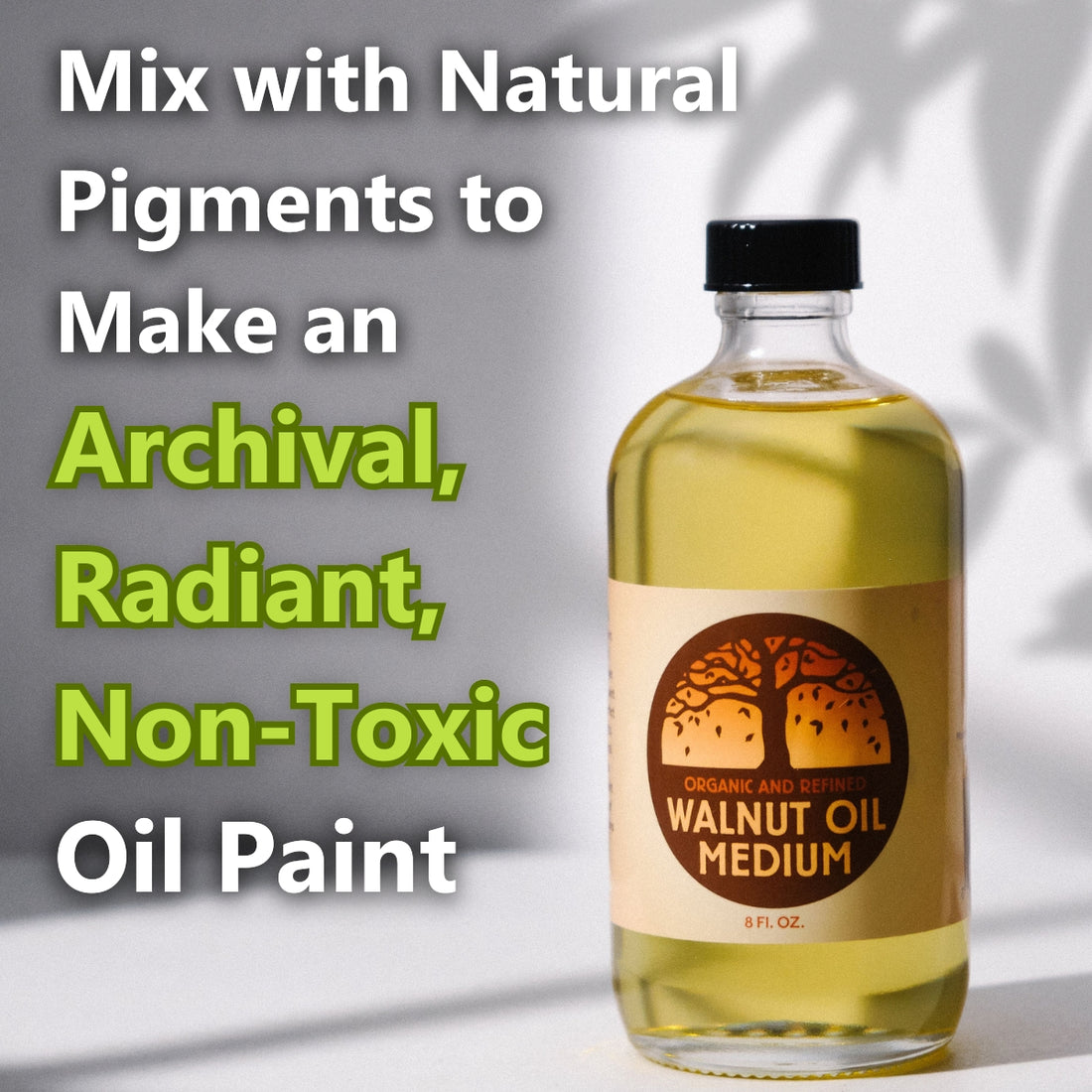 Refined Walnut Oil, 8 oz.