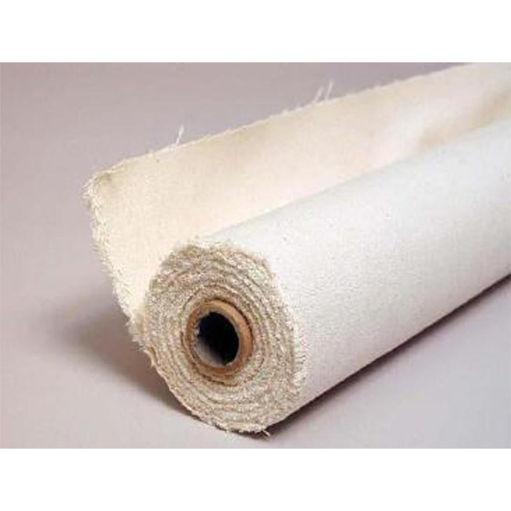 Organic Raw Cotton Canvas roll - brown background