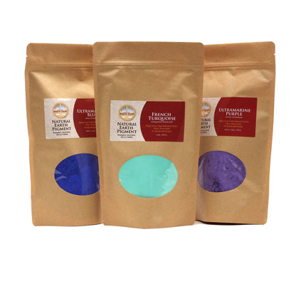 Natural Earth and Mineral Pigments in 3 Large Bags