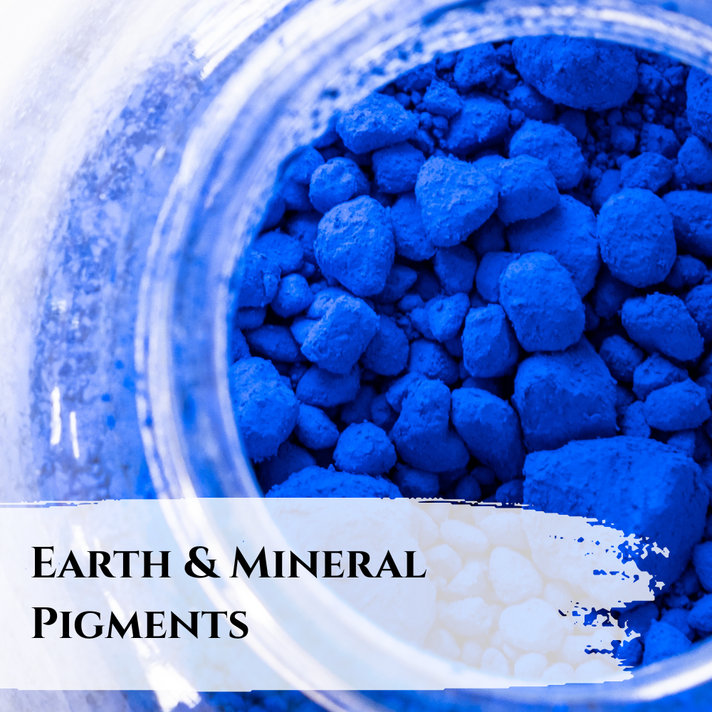 Ultramarine Blue Pigment in a Glass Bowl