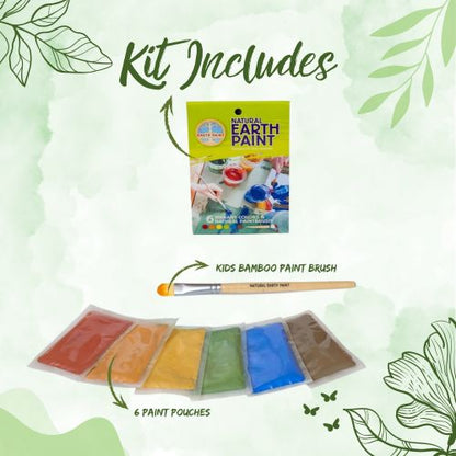 Contents of the Petite Natural Earth Paint Kit