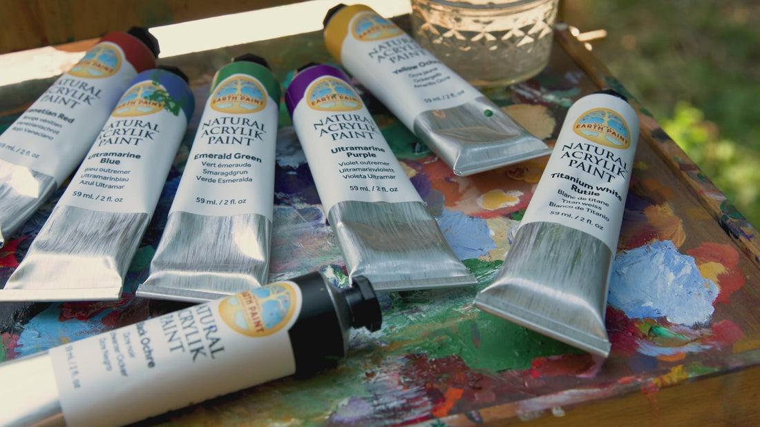 Video about natural acrylik paint