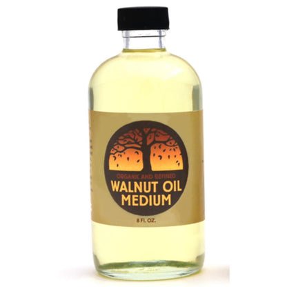 Refined Walnut Oil, 8 oz.-arts and craft, eco art supplies, Eco Artist Paints, eco friendly oil paint, eco-friendly art supplies, Fine Art Supplies Products, make your own oil paint, natural artist paints, natural binder, natural oil paints, natural paint, natural paints, non-toxic paint, nontoxic paints, sustainable art supplies-Natural Earth Paint